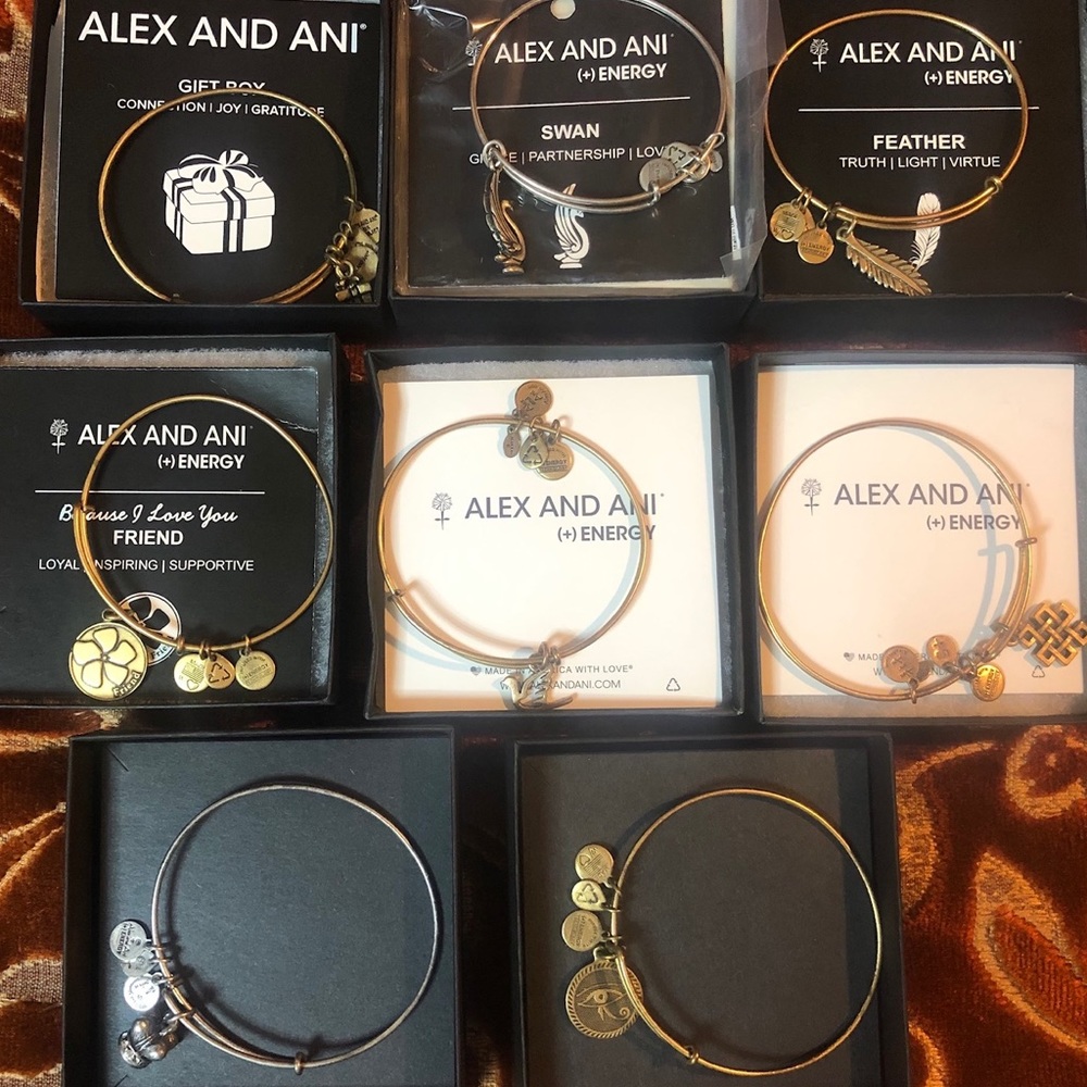 8 Alex & Ani Bracelets